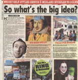 FANTASTIC ARTICLE IN THE SUNDAY MERCURY